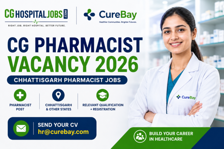 CG Pharmacist Vacancy 2026 | Chhattisgarh Pharmacist Jobs | Curebay Vacancy